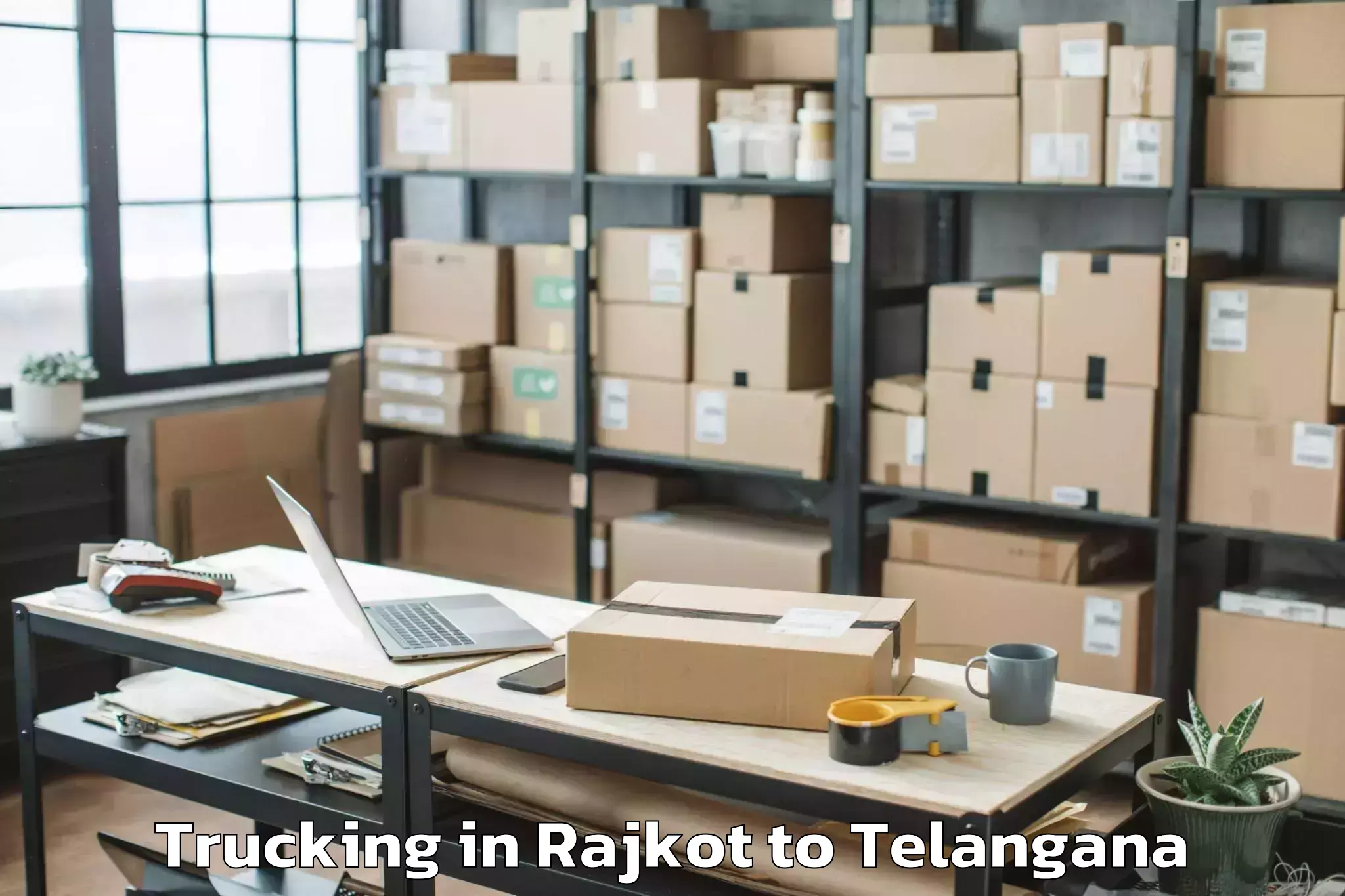 Affordable Rajkot to Veepangandla Trucking